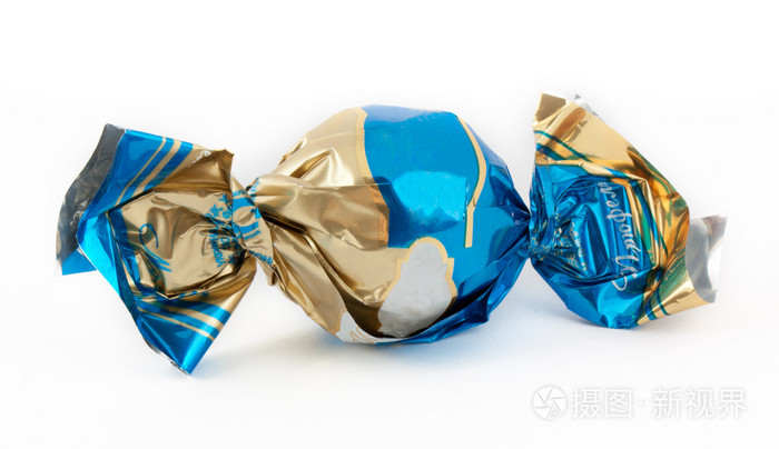 在甜包裝糖果